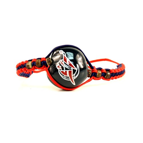 Washington Wizards Basketball - Single Nut Macramé Bracelets - 12 For $24.00