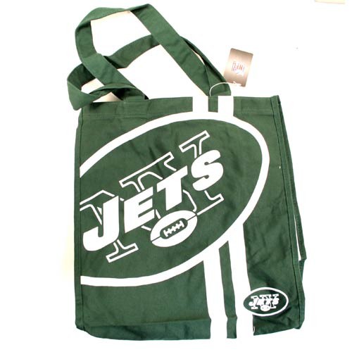 Wholesale Bags - Canvas Heavyweight Totes - New York Jets Bags - 12 For $30.00 - Wholesale New York Jets Products - Jets Merchandise