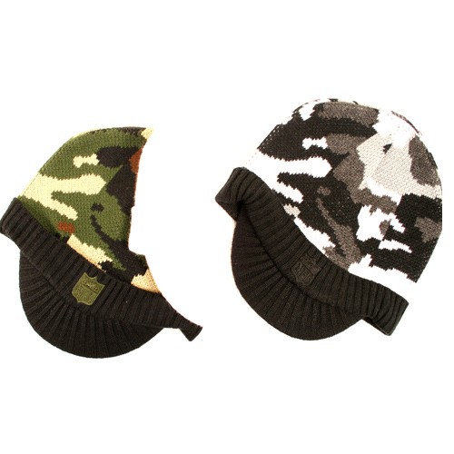 Wholesale Knits - Assorted Stying and Colors - (May Not Be As Pictured)  - NFL Shield BILLED Beanies - 12 For $60.00