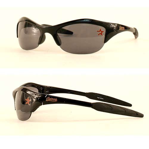 Wholesale Sport Sunglasses - Houston Astros Black 1/2 Sport - $3.00 Per Pair - Wholesale Houston Astros Products - Astros Merchandise