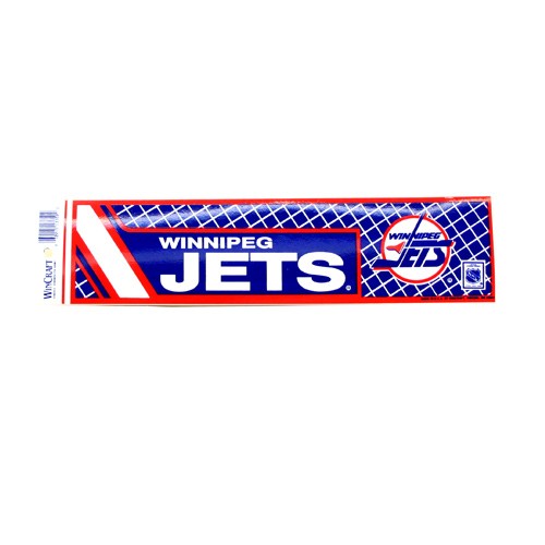 Winnipeg Jets Bumper Stickers - 3"x12" - Win Style - 12 For $18.00 - Winnipeg Jets