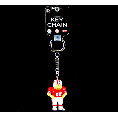 Wisconsin Badgers Keychains - Lil Bratz Football Dude - 12 For $18.00 - Wisconsin Badgers