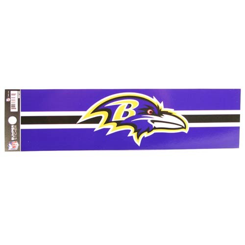 Baltimore Ravens - 3"x12" Fan Zone Bumper Stickers - 12 For $15.00 - Wholesale Baltimore Ravens Products - Baltimore Football 2