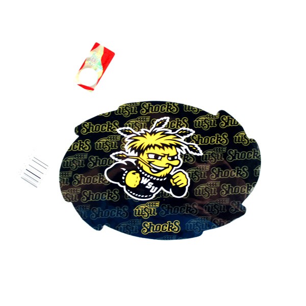 WSU Shockers Magnets - 5" Swirl Wordmark Style - 12 For $18.00 - Wichita State