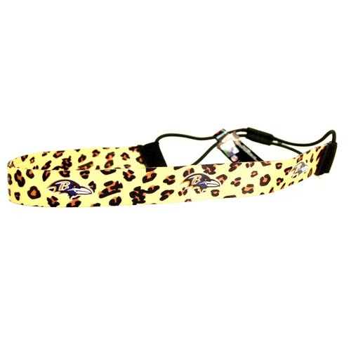 Baltimore Ravens - Leopard Print Headbands - 12 For $30.00 - Wholesale Baltimore Ravens Products - Baltimore Football