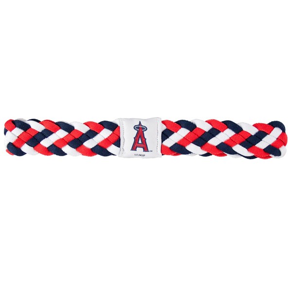 Los Angeles Angels - Braided Headbands - 12 For $30.00 - Wholesale Los Angeles Angels Products - Angels Merchandise