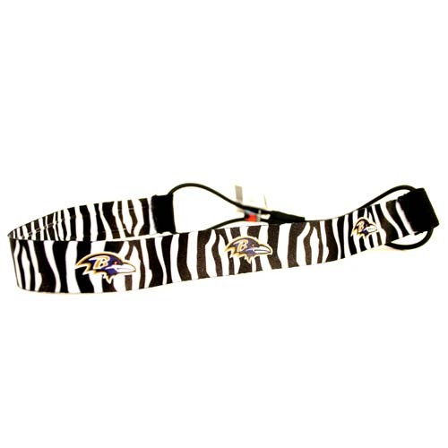 Baltimore Ravens - Zebra Style Headbands - 12 For $30.00 - Wholesale Baltimore Ravens Products - Baltimore Football