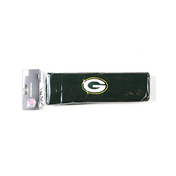 Green Bay Packers Wholesale - Terri Cloth Embroidered Headbands - 12 For $48.00 - Wholesale Green Bay Packers Products - Packers Merchandise