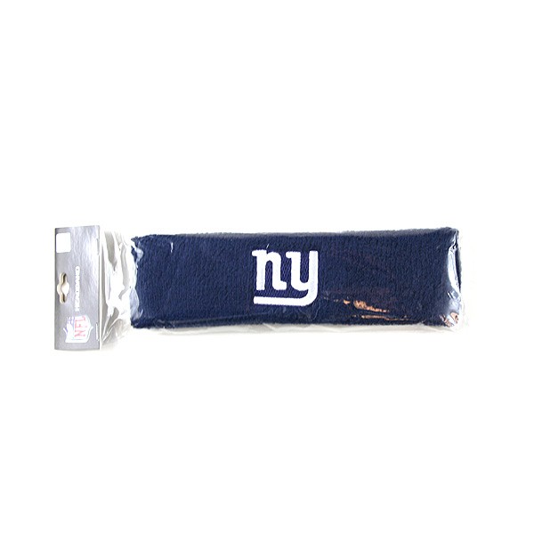 New York Giants Wholesale - Terri Cloth Embroidered Headbands - 12 For $48.00 - Wholesale New York Giants Product - Giants Merchandsie 2