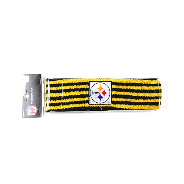 Pittsburgh Steelers Wholesale - Terri Cloth Embroidered Headbands - 2 For $10.00 - Wholesale Pittsburgh Steelers Product - Steelers Merchandise