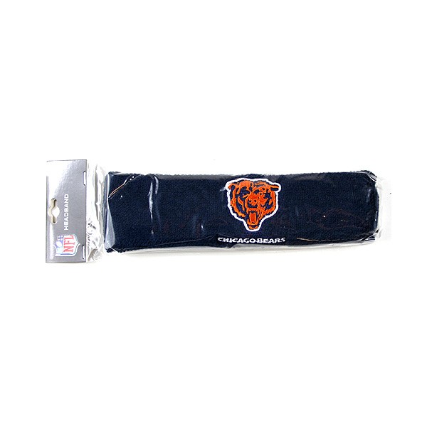 Chicago Bears Wholesale - Terri Cloth Embroidered Headbands - 2 For $10.00 - Wholesale Chicago Bears Products - Bears Merchandise