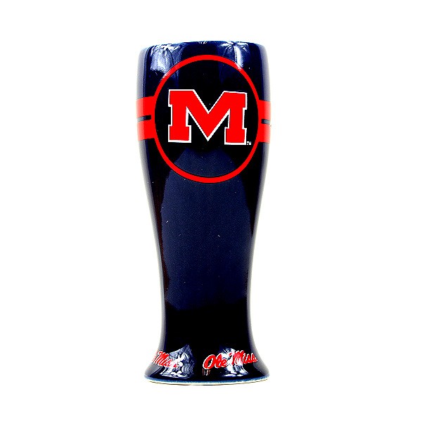Ole Miss Merchandise - Ceramic Pilsner 2.5OZ Shotglass - 12 For $48.00 - Mississippi Rebels (Ole Miss)