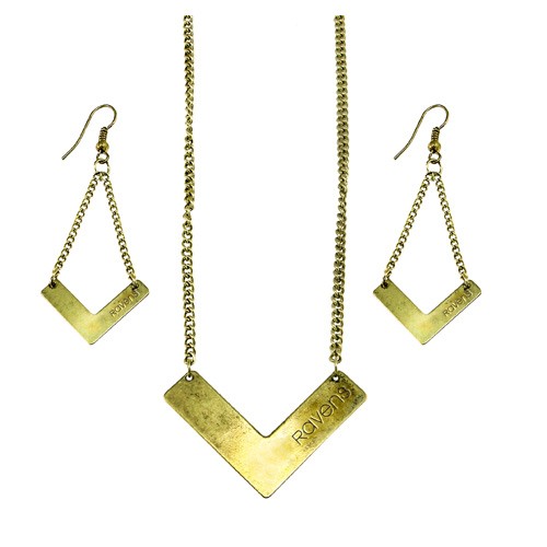 Baltimore Ravens Chevron Sets - Earring And Necklace Sets - 12 For $24.00 - Wholesale Baltimore Ravens Products - Baltimore Football