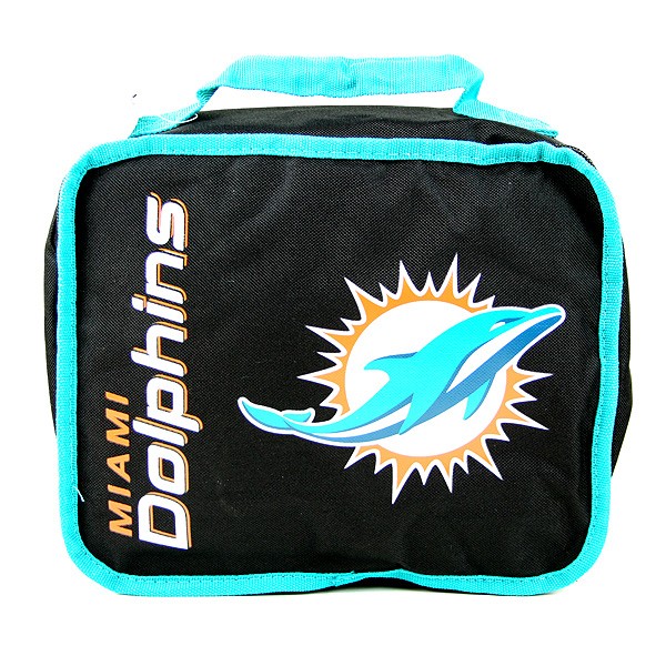 Miami Dolphins Merchandise - Insulated SACKED Style Lunch Bags - 2 For $10.00 - Wholesale Miami Dolphins Products - Dolphins Merchandise 2