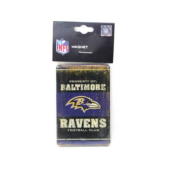 Baltimore Ravens Football - 2"x3" Fridge Magnets - 12 For $18.00 - Wholesale Baltimore Ravens Products - Baltimore Football 2