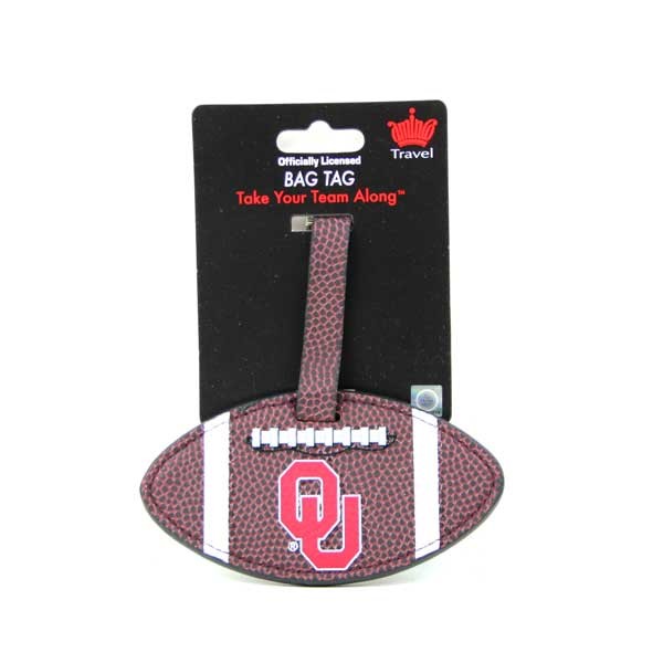 Sooners Merchandise - Football Bag Tags - 2 For $6.00 - Oklahoma