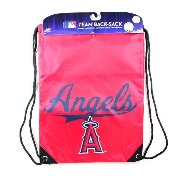 Los Angeles Angels Bags - Team Spirit Back Sacks - 2 For $10.00 - Wholesale Los Angeles Angels Products - Angels Merchandise 2