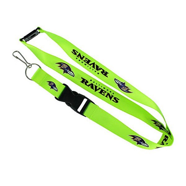 Baltimore Ravens Lanyards - Premium 2-Sided FULL Neon - 12 For $30.00 - Wholesale Baltimore Ravens Products - Baltimore Football