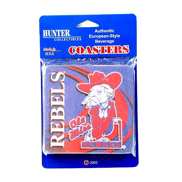 Ole Miss Merchandise - 6Pack Euro Perfboard Coaster Sets - 12 Sets For $12.00 - Mississippi State