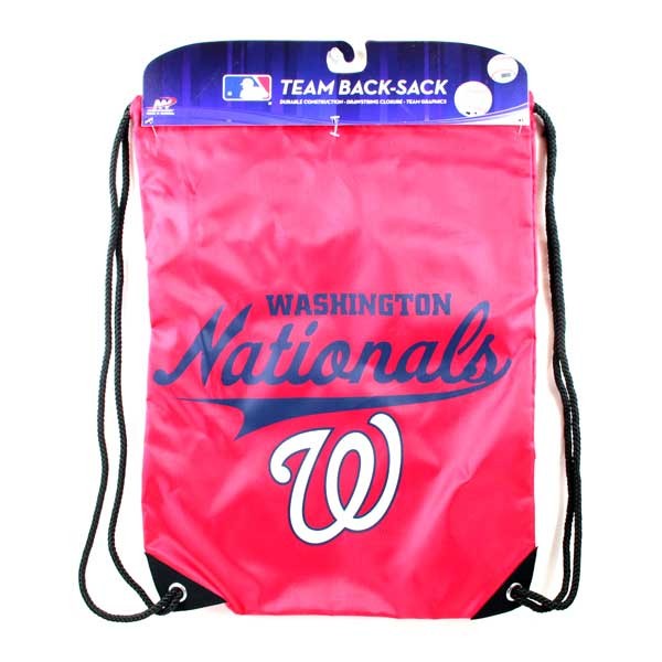 Washington Nationals Merchandise - Team Spirit Back Sacks - 12 For $48.00 - Wholesale Washington Nationals Products - Nationals Products