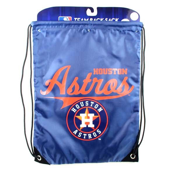 Houston Astros Bags - Team Spirit Back Sacks - 12 For $48.00 - Wholesale Houston Astros Products - Astros Merchandise