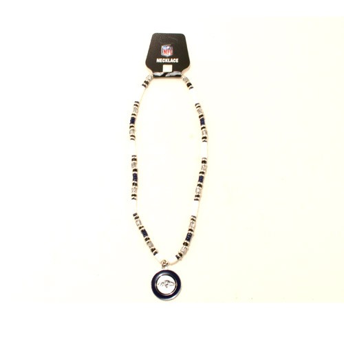 Baltimore Ravens Necklace - 18" Natural Shell With Pendant - 12 Necklaces For $78.00 - Wholesale Baltimore Ravens Products - Baltimore Football