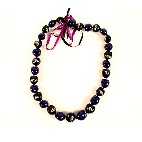 Baltimore Ravens Necklaces - 18" KuKui Shell Necklaces - $6.50 Each - Wholesale Baltimore Ravens Products - Baltimore Football