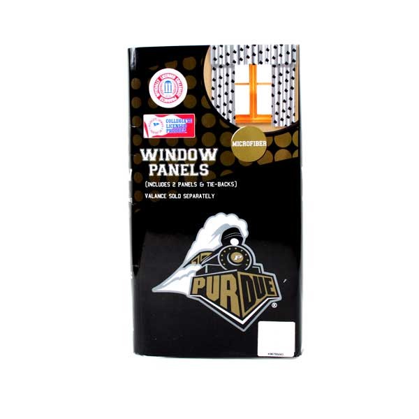 Purdue Merchandise - 82"x63" Microfiber Window Panels - 2 For $10.00 - Purdue