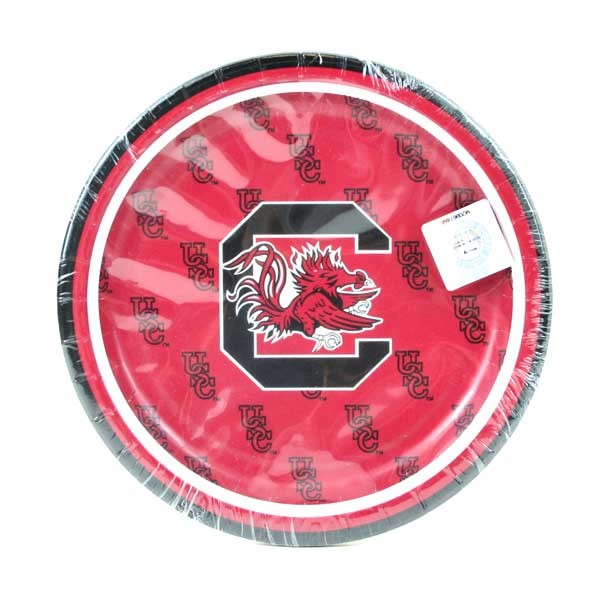 South Carolina Gamecocks Merchandise - 8CT Cocktail Plate Set - 12 Sets For $18.00 - South Carolina Gamecocks