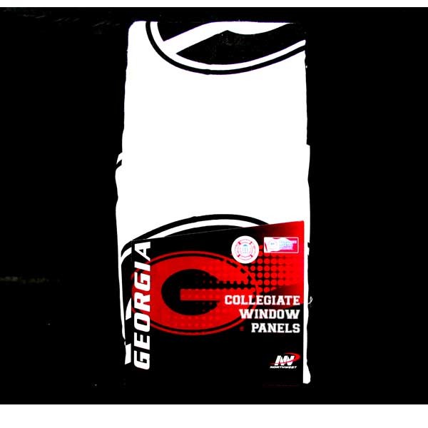 Georgia Bulldogs Merchandise - 82"x63" Microfiber Window Panels - 2 For $10.00 - Georgia
