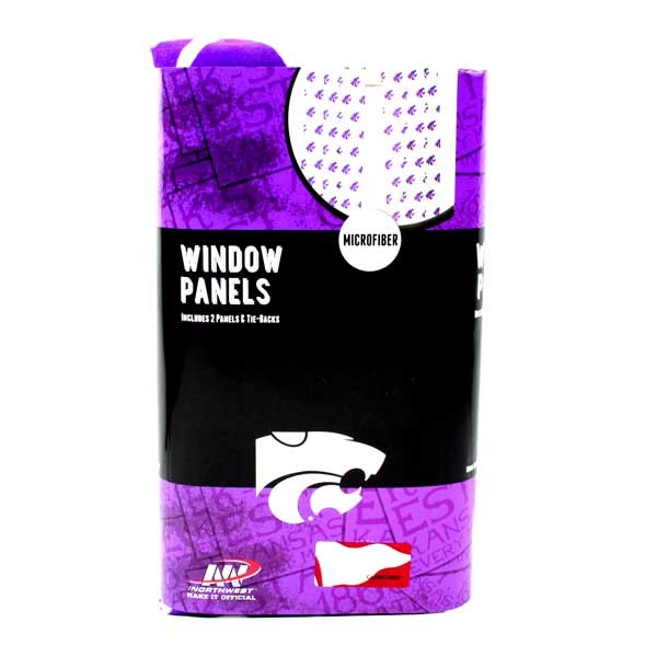 KState Wildcats Merchandise - 82"x63" Microfiber Window Panels - 12 For $42.00 - Kansas State
