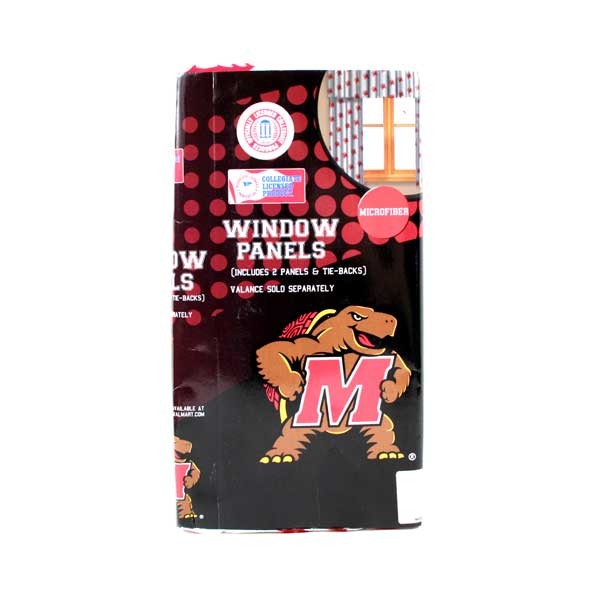 Maryland Terapins Merchandise - 82"x63" Microfiber Window Panels - 12 For $42.00 - Maryland Terapins