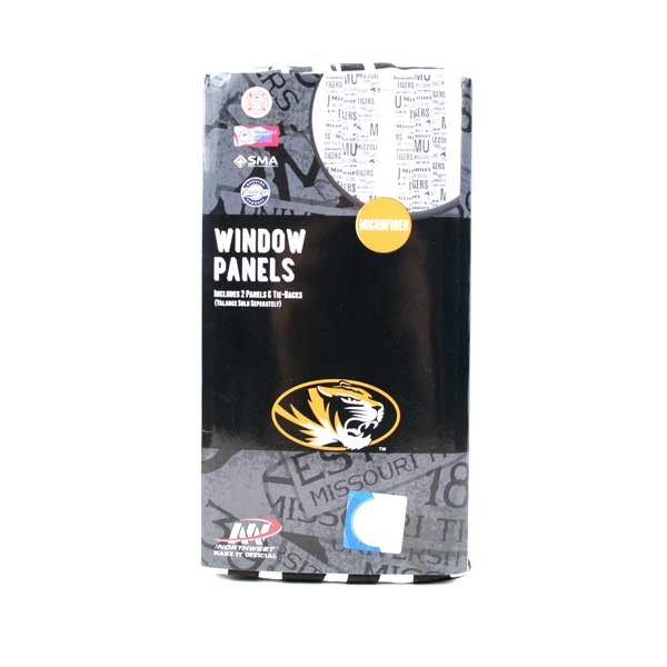 Missouri Tigers - 82"x63" Microfiber Window Panels - 2 For $10.00 - Missouri Tigers