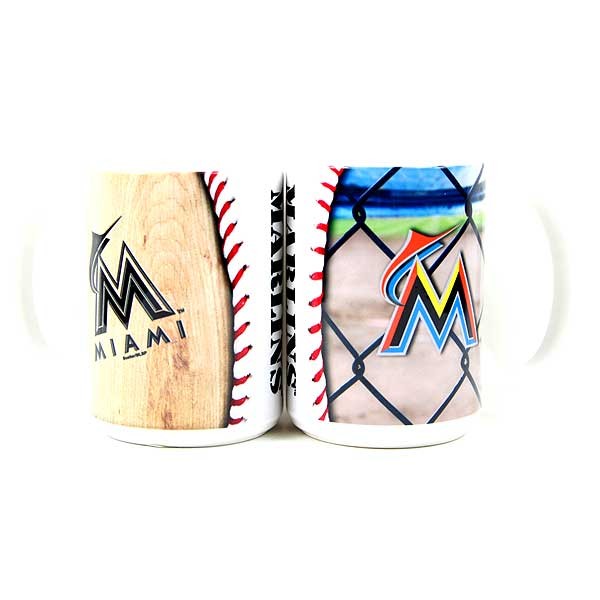 Miami Marlins Mugs - 15OZ Ballpark Mug - 2 For $10.00 - Wholesale Miami Marlins Products - Marlins Merchandise