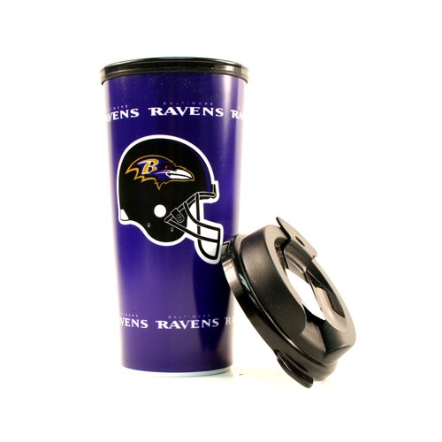 Baltimore Ravens Travel Mugs - 16OZ Insulated Plastic - Made In The USA -( Pattern May Be Different Than Pictured) 12 For $54.00 - Wholesale Baltimore Ravens Products - Baltimore Football 2