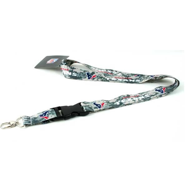 Houston Texans Lanyards - DigiCam Style - 12 For $30.00 - Wholesale Houston Texans Products - Texans Merchandise