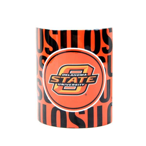 Oklahoma State Coffee Mugs - 11OZ Ceramic White Handle - Wordmark - 12 For $48.00 - Oklahoma State