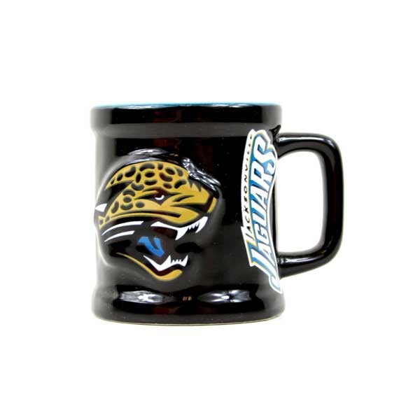 Jacksonville Jaguars Items - 2OZ Sculpted ShotMugs - 12 For $36.00 - Wholesale Jacksonville Jaguars Product - Jaguars Merchandise 2
