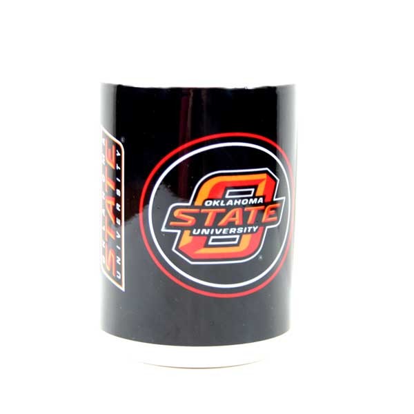 Oklahoma State Glassware - 15OZ Warm-Up Mugs - White Handle - 2 For $10.00 - Oklahoma State