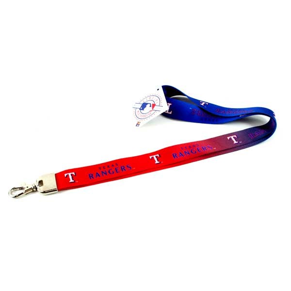 Texas Rangers Lanyards - Ombre Team Style - 12 For $24.00 - Wholesale Texas Rangers Products - Rangers Merchandise