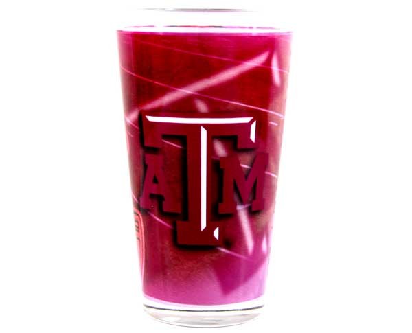 Texas A&M Glassware - 16OZ Shadow Style Glass Pints - 2 For $10.00 - Texas A&M