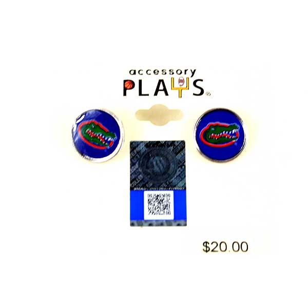 Florida Gators Jewelry - Studded Circle Logo #0457 Earrings - 2 Pair For $10.00 - Florida Gators