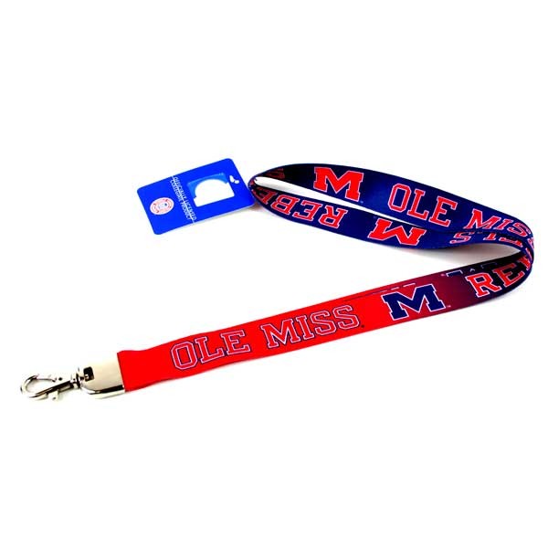 Ole Miss Merchandise - Ombre Style Lanyards - $3.00 Each - Mississippi Rebels (Ole Miss)