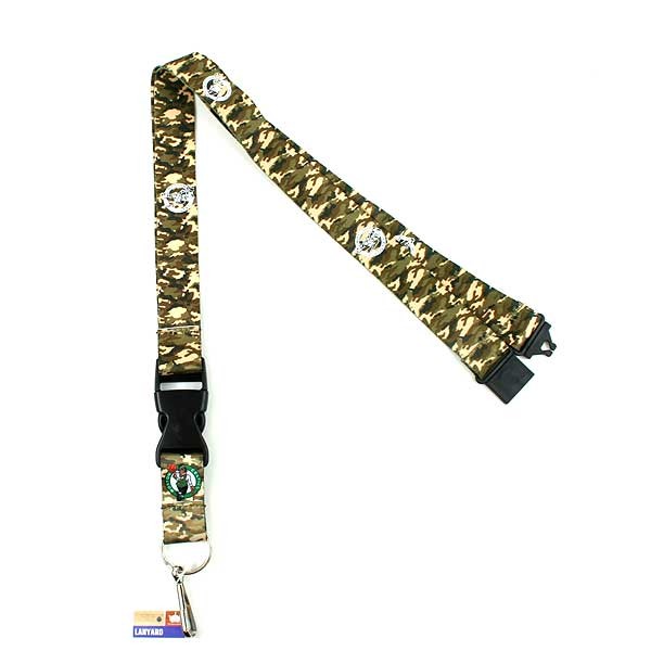 Boston Celtics Lanyards - Army Green Camo Lanyards - $3.00 Each - Boston Celtics