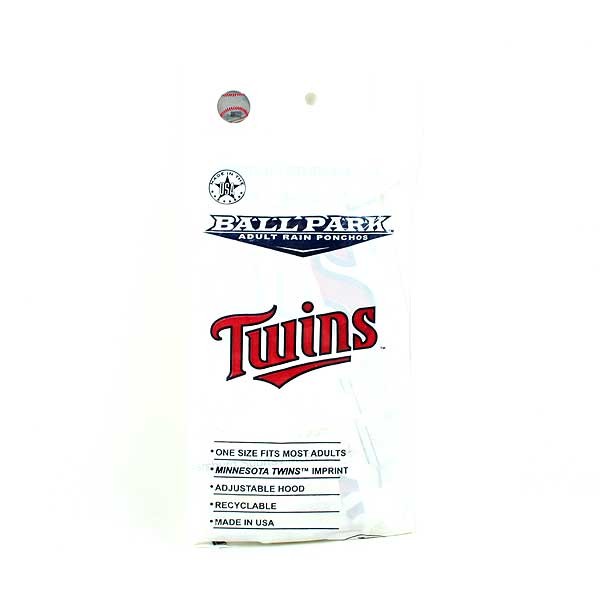 Minnesota Twins Ponchos - Disposable - 24 For $24.00 - Wholesale Minnesota Twins Products - Twins Merchandise