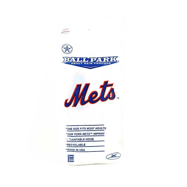 New York Mets Ponchos - Disposable - 24 For $24.00 - Wholesale New York Mets Products - Mets Merchandise