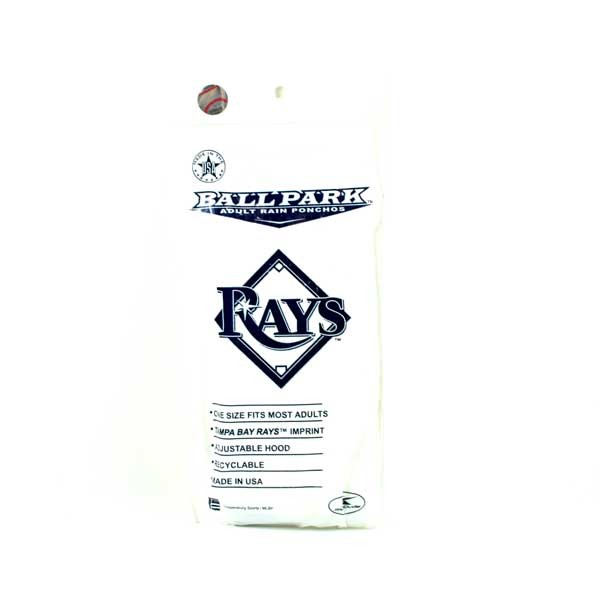 Tampa Bay Rays Ponchos - Disposable - 48 For $24.00 - Wholesale Tampa Bay Rays Products - Rays Merchandise