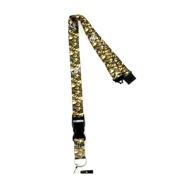 Colorado Rockies Baseball - Army Camo Lanyards - 12 For $24.00 - Wholesale Colorado Rockies Products - Rockies Merchandise