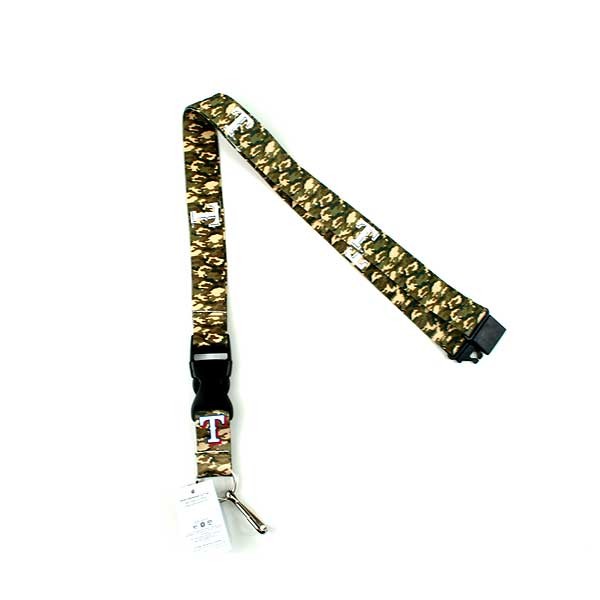 Texas Rangers Baseball - Army Camo Lanyards - 12 For $24.00 - Wholesale Texas Rangers Products - Rangers Merchandise