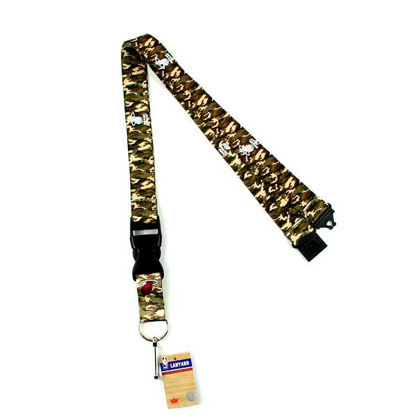 Wholesale Miami Heat Merchandise - Green Army Camo Lanyards - 12 For $30.00 - Miami Heat